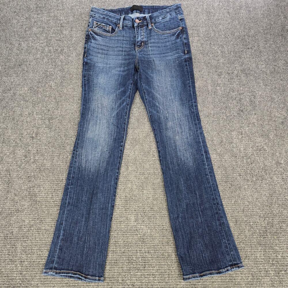 Buckle Black Fit No 53 Straight Jeans Womens 28x30 Blue Stretch Mid Rise